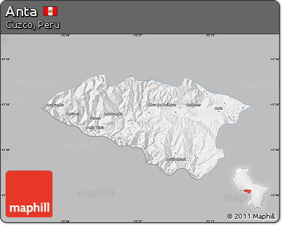 Gray Map of Anta, single color outside