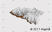 Physical Map of Anta, cropped outside