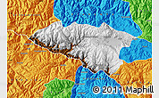 Physical Map of Anta, political outside