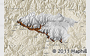 Physical Map of Anta, shaded relief outside