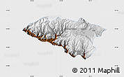 Physical Map of Anta, single color outside