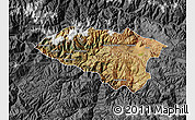 Satellite Map of Anta, darken, desaturated