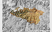 Satellite Map of Anta, lighten, desaturated