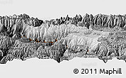 Physical Panoramic Map of Anta, darken, desaturated