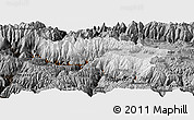 Physical Panoramic Map of Anta, darken, semi-desaturated