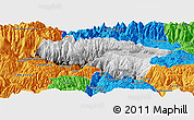 Physical Panoramic Map of Anta, political outside