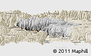 Physical Panoramic Map of Anta, shaded relief outside