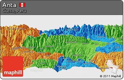 Political Panoramic Map of Anta