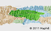 Political Panoramic Map of Anta, lighten
