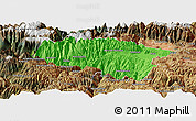 Political Panoramic Map of Anta, satellite outside
