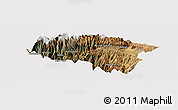 Satellite Panoramic Map of Anta, cropped outside