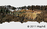 Satellite Panoramic Map of Anta, darken