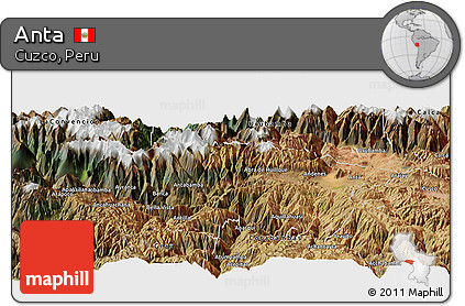 Satellite Panoramic Map of Anta