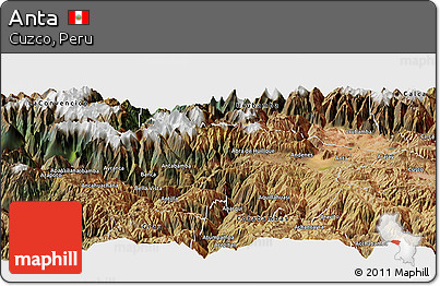Satellite Panoramic Map of Anta