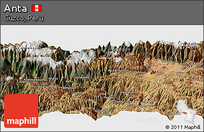 Satellite Panoramic Map of Anta