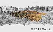 Satellite Panoramic Map of Anta, lighten, desaturated