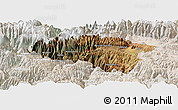 Satellite Panoramic Map of Anta, lighten