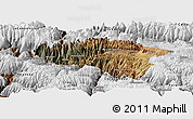 Satellite Panoramic Map of Anta, physical outside