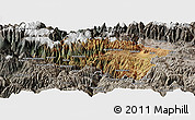 Satellite Panoramic Map of Anta, semi-desaturated