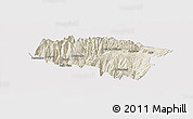 Shaded Relief Panoramic Map of Anta, cropped outside