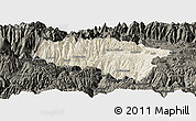 Shaded Relief Panoramic Map of Anta, darken