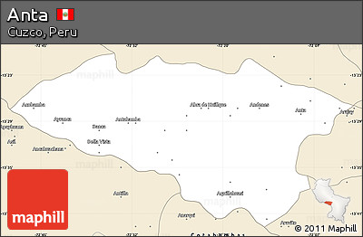 Classic Style Simple Map of Anta