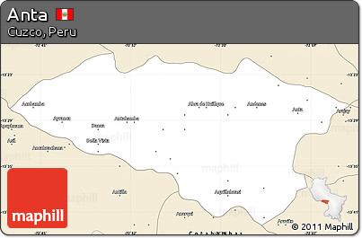 Classic Style Simple Map of Anta