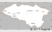 Gray Simple Map of Anta, cropped outside