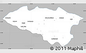 Gray Simple Map of Anta, single color outside