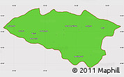Political Simple Map of Anta, cropped outside