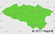 Political Simple Map of Anta, single color outside