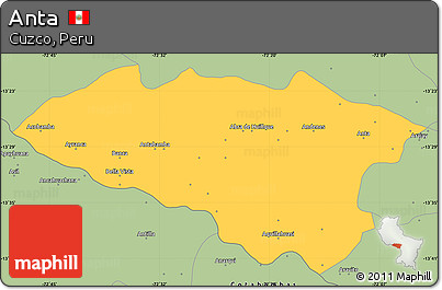 Savanna Style Simple Map of Anta