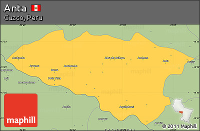 Savanna Style Simple Map of Anta