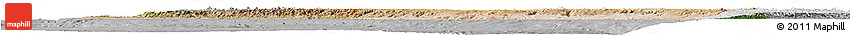Satellite Horizon Map of Peru, lighten, desaturated