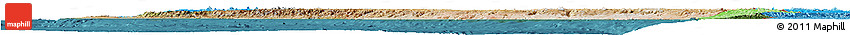 Satellite Horizon Map of Peru, political shades outside, satellite sea