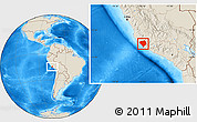 Shaded Relief Location Map of Nazca