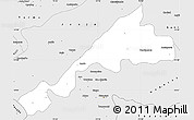 Silver Style Simple Map of Concepcion