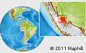 Physical Location Map of Satipo, highlighted parent region