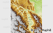 Physical Map of Satipo