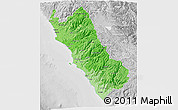 Political Shades 3D Map of Lima, lighten, desaturated