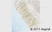 Shaded Relief 3D Map of Lima, lighten