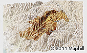 Satellite 3D Map of Canta, lighten