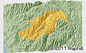 Savanna Style 3D Map of Canta