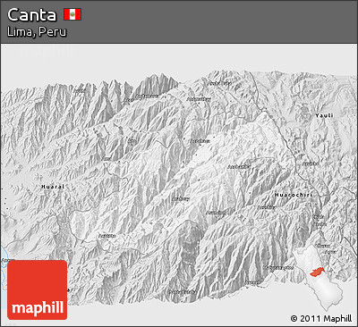 Silver Style 3D Map of Canta