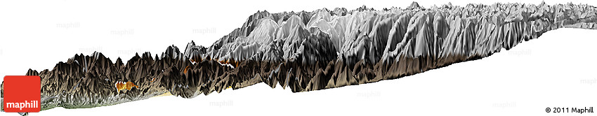Physical Horizon Map of Canta, darken, semi-desaturated
