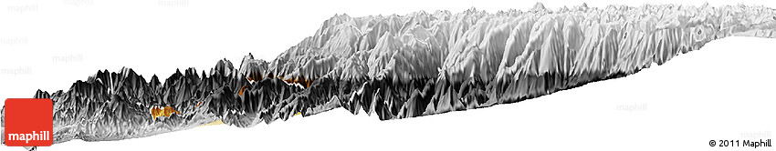 Physical Horizon Map of Canta, desaturated