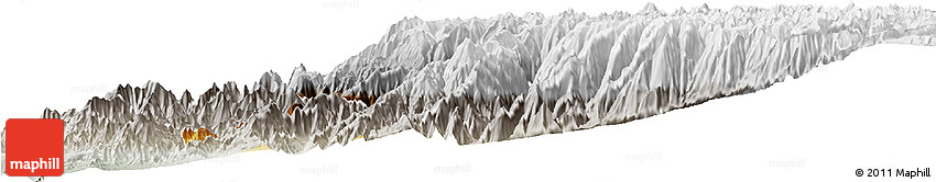 Physical Horizon Map of Canta, lighten, semi-desaturated
