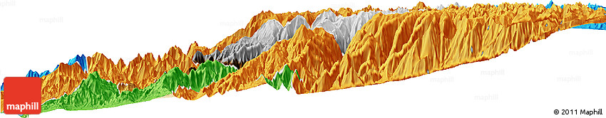 Physical Horizon Map of Canta, political outside