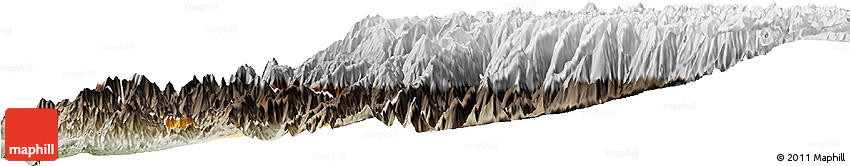 Physical Horizon Map of Canta, semi-desaturated