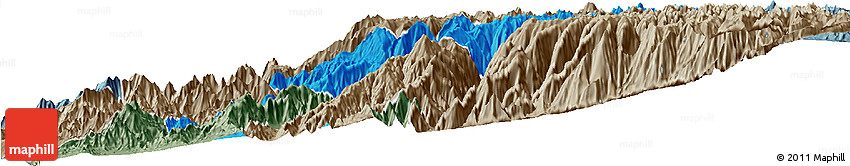 Political Horizon Map of Canta, semi-desaturated
